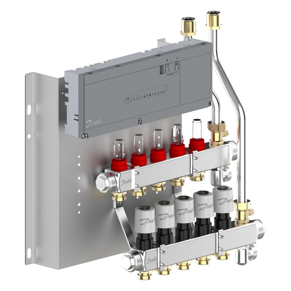Danfoss Heizkreisverteiler SGCi, mit 5 Heizkreisen und Hauptregler Icon2 230V, für Wo... DANFOSS-145H1945 5715162905739 (Abb. 5)