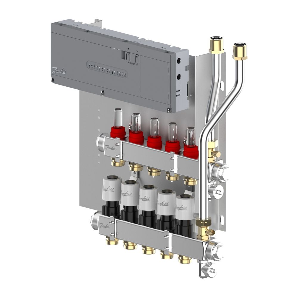 Danfoss Heizkreisverteiler SGCi, mit 5 Heizkreisen und Hauptregler Icon2 230V, für Wo... DANFOSS-145H1945 5715162905739 (Abb. 3)