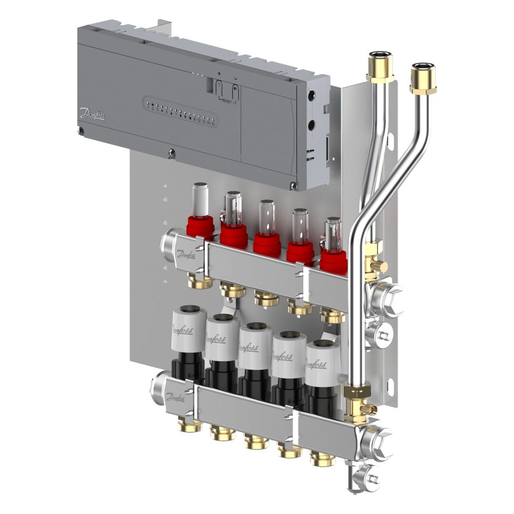 Danfoss Heizkreisverteiler SGCi, mit 5 Heizkreisen und Hauptregler Icon2 230V, für Wo... DANFOSS-145H1945 5715162905739 (Abb. 6)