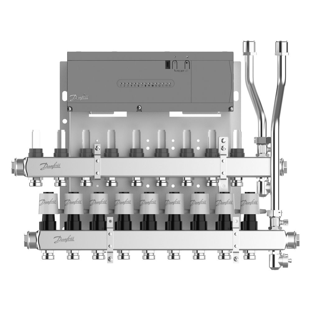 Danfoss Heizkreisverteiler SGCi, mit 9 Heizkreisen und Hauptregler Icon2 230V, für Wo... DANFOSS-145H1949 5715162905777 (Abb. 4)