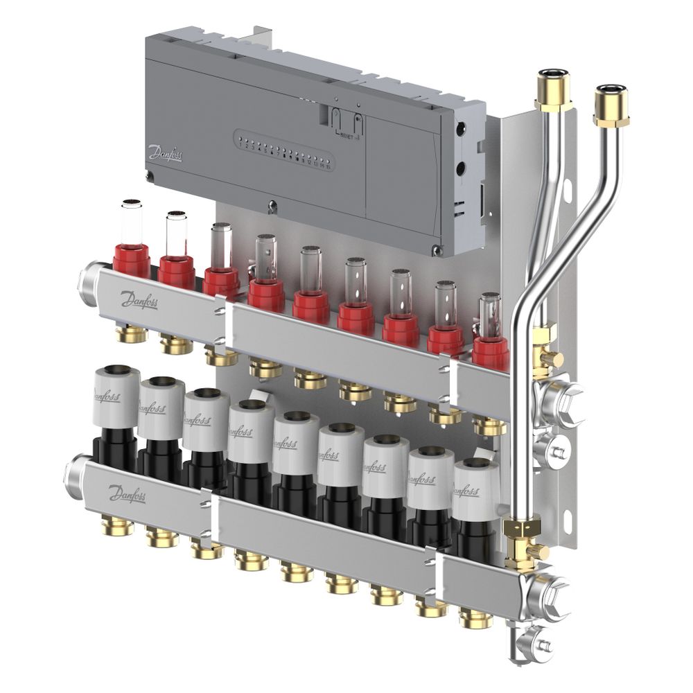 Danfoss Heizkreisverteiler SGCi, mit 9 Heizkreisen und Hauptregler Icon2 230V, für Wo... DANFOSS-145H1949 5715162905777 (Abb. 6)