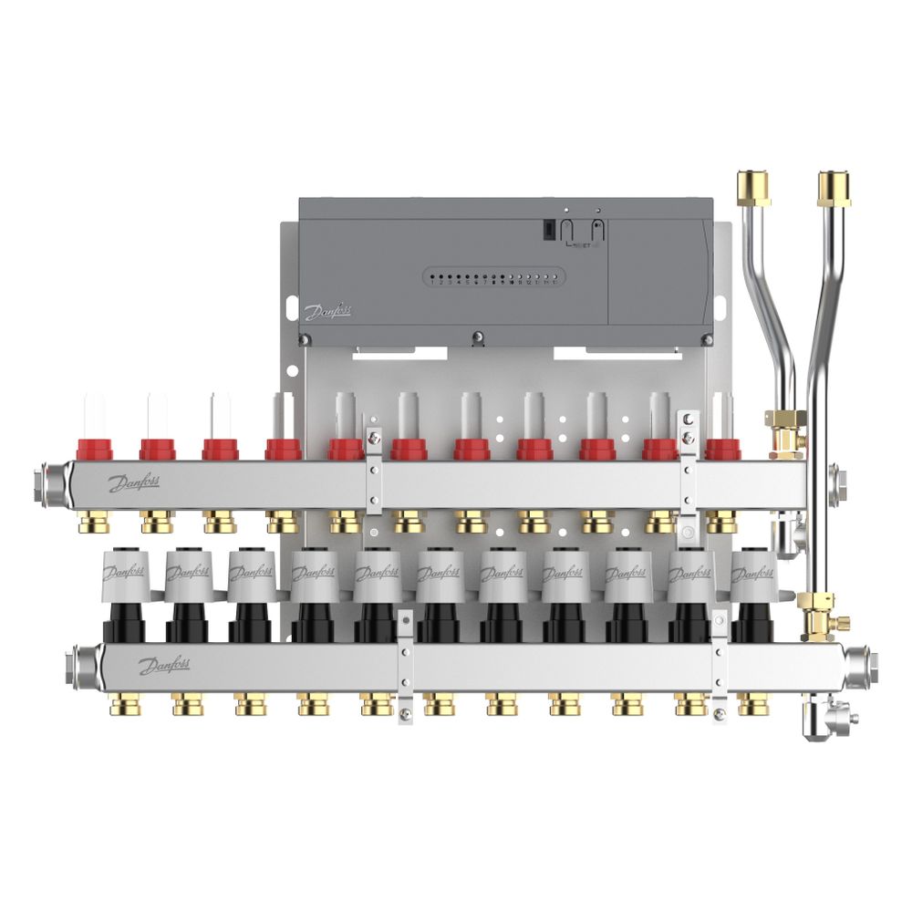 Danfoss Heizkreisverteiler SGCi, mit 11 Heizkreisen und Hauptregler Icon2 230V, für W... DANFOSS-145H1951 5715162905791 (Abb. 4)