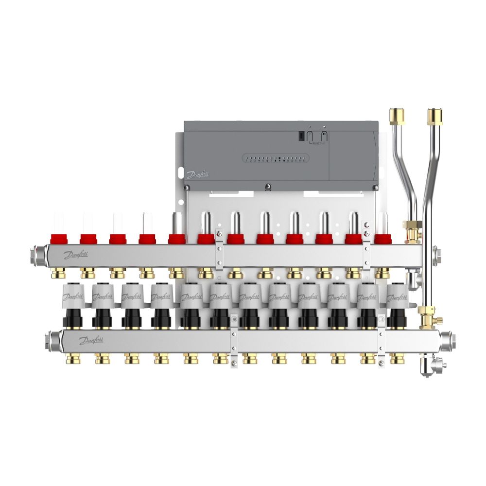 Danfoss Heizkreisverteiler SGCi, mit 12 Heizkreisen und Hauptregler Icon2 230V, für W... DANFOSS-145H1952 5715162905807 (Abb. 3)