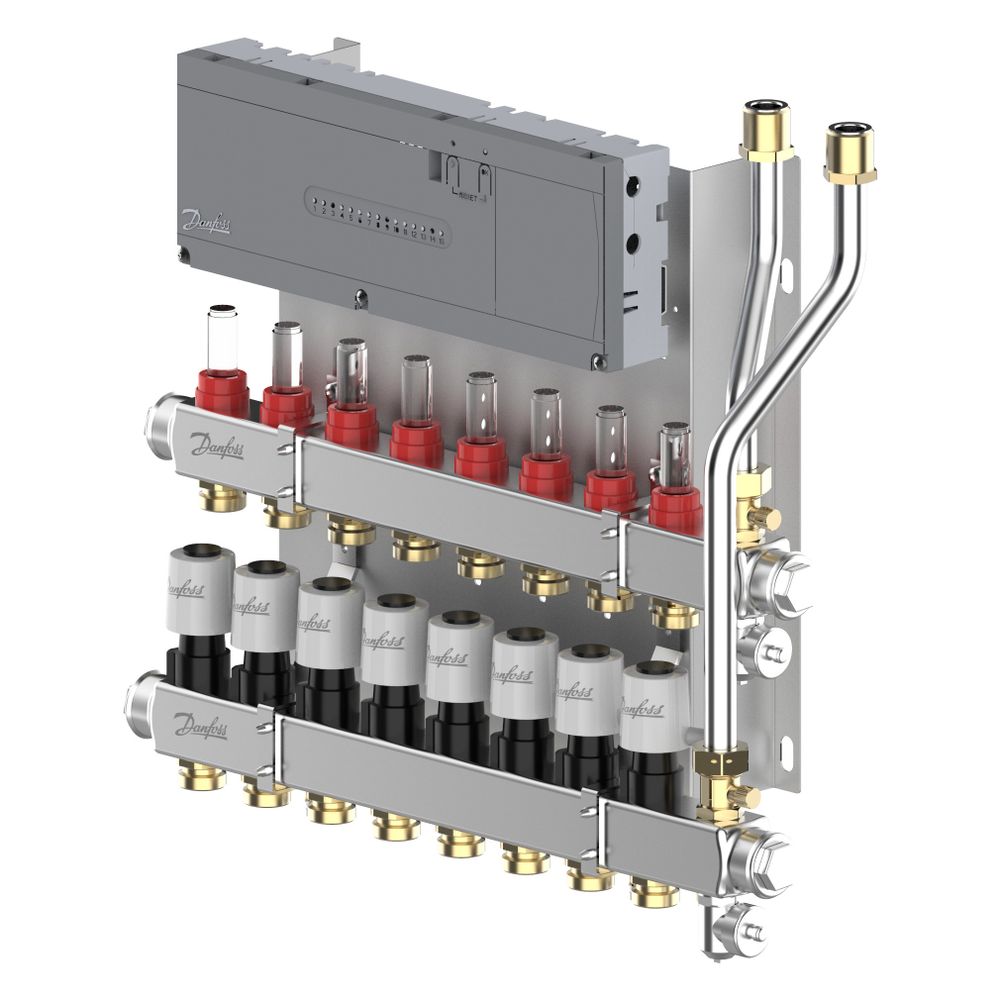Danfoss Heizkreisverteiler SGCi, mit 8 Heizkreisen und Hauptregler Icon2 230V, für Wo... DANFOSS-145H1948 5715162905760 (Abb. 4)