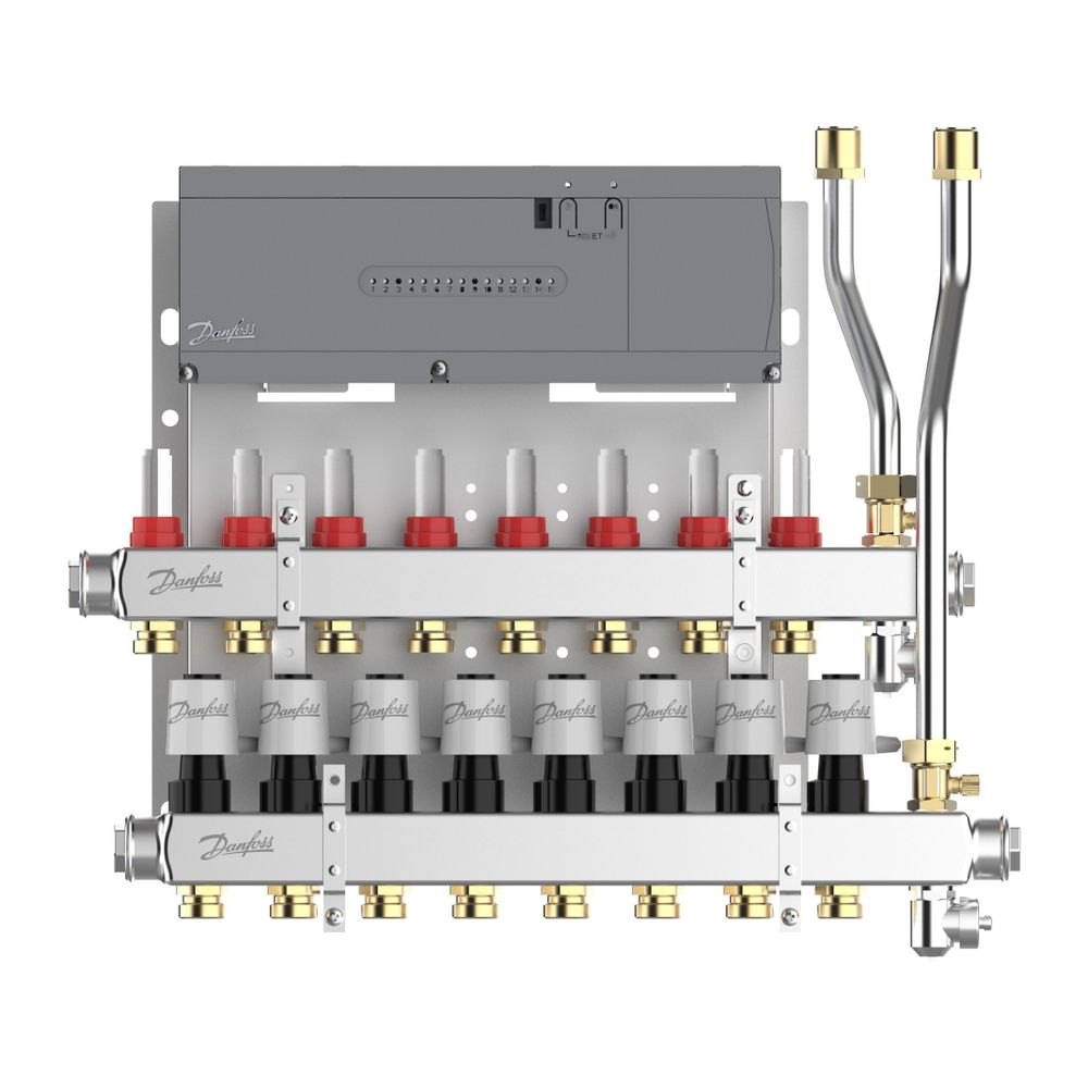 Danfoss Heizkreisverteiler SGCi, mit 8 Heizkreisen und Hauptregler Icon2 230V, für Wo... DANFOSS-145H1948 5715162905760 (Abb. 2)