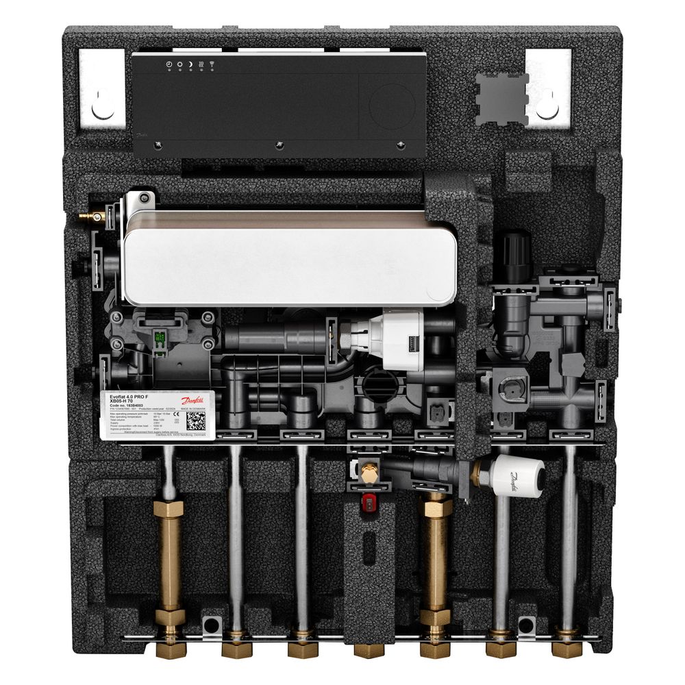 Danfoss Wohnungsstation EvoFlat 4.0 F Typ 3 Pro, 17,4l/min, 95 Grad C, Kupfer, 183B40... DANFOSS-183B4002 5715162687604 (Abb. 4)