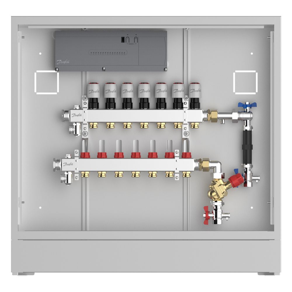 Danfoss Verteilerstation UnoFloor Control 7R, 7 Heizkreise, rechts, mit AB-PM-Set und... DANFOSS-088X3667 5715162804780 (Abb. 3)