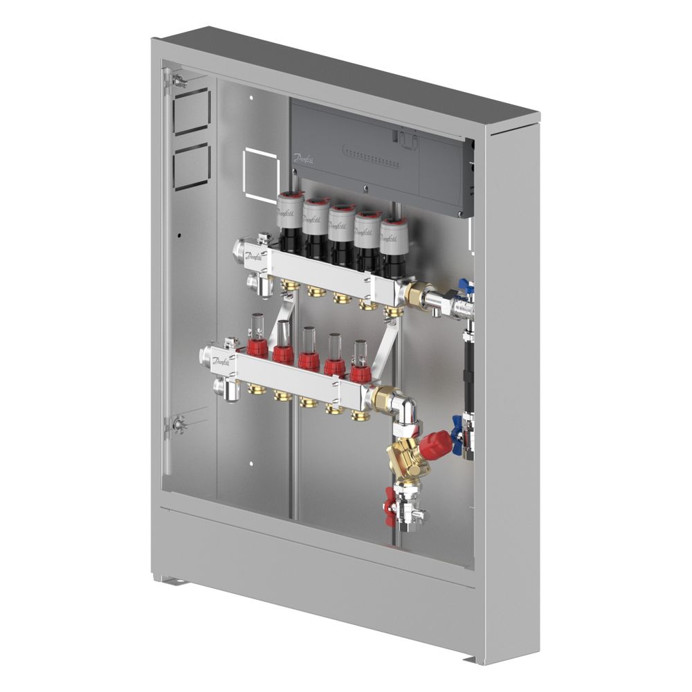 Danfoss Verteilerstation UnoFloor Control 5R, 5 Heizkreise, rechts, mit AB-PM-Set und... DANFOSS-088X3665 5715162804322 (Abb. 4)
