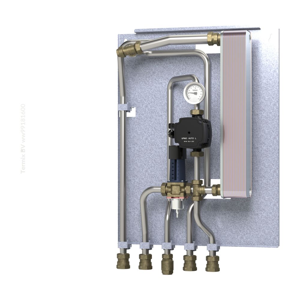 Danfoss Durchlauferhitzer Termix BV Typ 2, TWW-Leistung 77kW, PN 16/10... DANFOSS-144H3158 5706561972675 (Abb. 2)