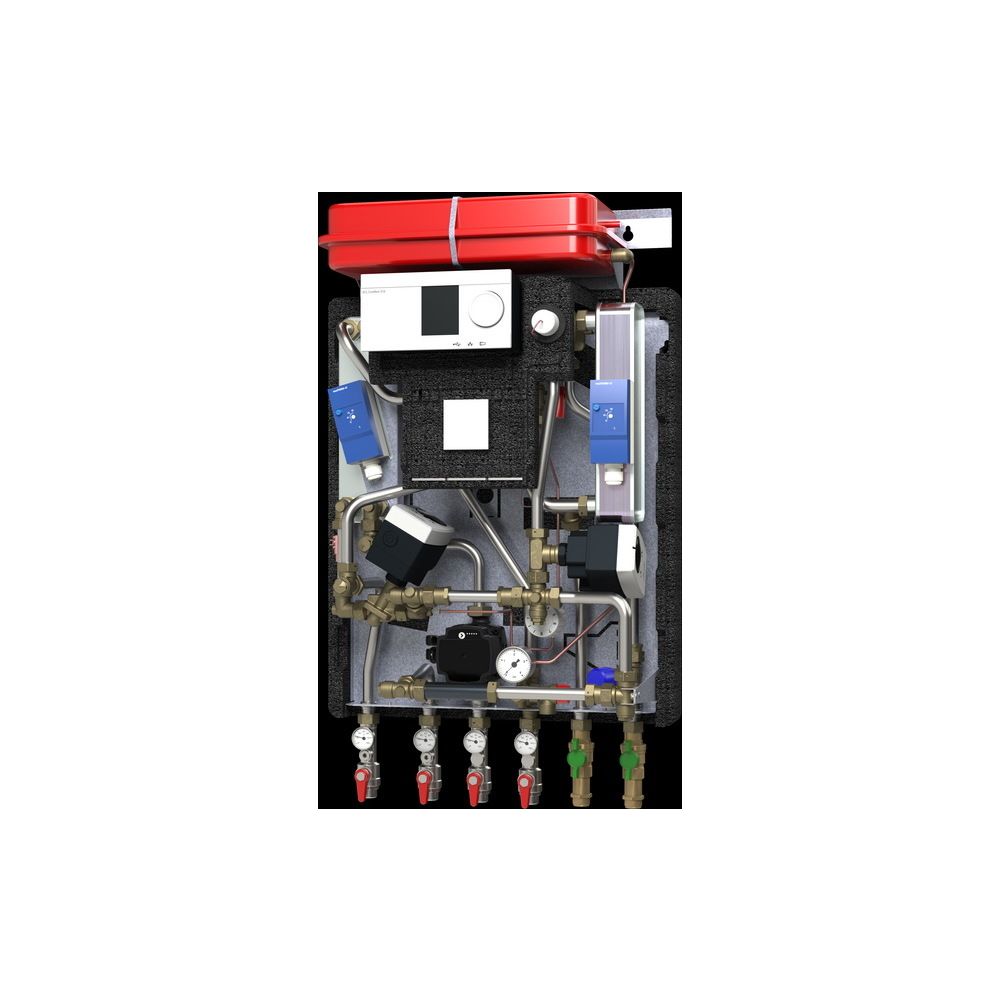 Danfoss Hausstation Akva Lux II VXe H1W1, Heizleistung 20kW, TWW-Leistung 35kW, mit A... DANFOSS-145F0638 5702424631604 (Abb. 2)