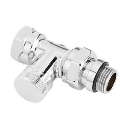 Danfoss Rücklaufverschraubung RLV-CX 15, R 1/2", Durchgangsausführung, verchromt, 003... DANFOSS-003L0274 5702420069807 (Abb. 1)