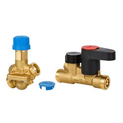 Danfoss Kombiventil automatisch AB-QM 15 Set mit MSV-S, G 3/4" A, 90-450l/h, 003Z1242... DANFOSS-003Z1242 5710104030500 (Abb. 1)
