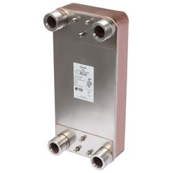 Danfoss Plattenwärmeübertrager MicroPlate XB61L-1, 100 Platten, G 2" AG, 25 bar, kupf... DANFOSS-004B3437 5702425090196 (Abb. 1)
