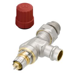 Danfoss Ventilgehäuse RA-N, DN 15, Pressfit R 1/2", Axialausführung, matt vernickelt,... DANFOSS-013G3239 5702420091747 (Abb. 1)