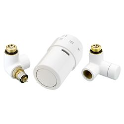 Danfoss Design-Ventilprogramm X-tra Design Set Weiß, Ventilgehäuse RA-URX links, 013G... DANFOSS-013G4008 5702420059570 (Abb. 1)