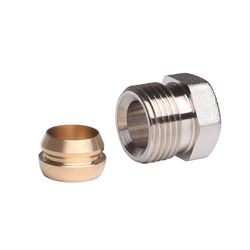 Danfoss Klemmverbinder, R 3/8" Außengewinde auf 10mm, für Stahl- und Kupferrohre... DANFOSS-013G4100 5702420033105 (Abb. 1)