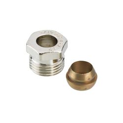 Danfoss Klemmverbinder, R 1/2" Außengewinde auf 12mm, für Stahl- und Kupferrohre, ver... DANFOSS-013G4112 5702420033167 (Abb. 1)