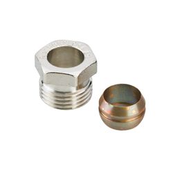 Danfoss Klemmverbinder, R 1/2" Außengewinde auf 14mm, für Stahl- und Kupferrohre, ver... DANFOSS-013G4114 5702420033181 (Abb. 1)