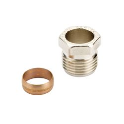 Danfoss Klemmverbinder, R 1/2" Außengewinde auf 16mm, für Stahl- und Kupferrohre, ver... DANFOSS-013G4116 5702420033228 (Abb. 1)