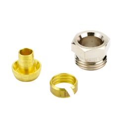 Danfoss Klemmverbinder, R 1/2"AG auf 14x2mm, für VPE-Kunststoffrohre PEX, vernickelt... DANFOSS-013G4144 5702420032825 (Abb. 1)
