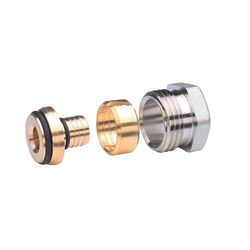 Danfoss Klemmverbinder, R 1/2"AG auf 15x2,5mm, für VPE-Kunststoffrohre PEX, vernickel... DANFOSS-013G4147 5702420032849 (Abb. 1)