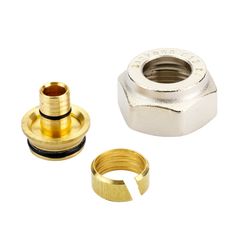 Danfoss Klemmverbinder, G 3/4" Innengewinde auf 15x2,5mm, für VPE-Kunststoffrohre PEX... DANFOSS-013G4155 5702420032900 (Abb. 1)
