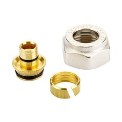 Danfoss Klemmverbinder, G 3/4" Innengewinde auf 16x1,5mm, für VPE-Kunststoffrohre PEX... DANFOSS-013G4157 5702420033433 (Abb. 1)
