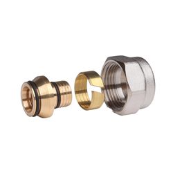 Danfoss Klemmverbinder, G 3/4" Innengewinde auf 18x2mm, für VPE-Kunststoffrohre PEX... DANFOSS-013G4158 5702420032948 (Abb. 1)