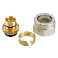 Danfoss Klemmverbinder, G 3/4" Innengewinde auf 17x2mm, für VPE-Kunststoffrohre PEX... DANFOSS-013G4162 5702420033419 (Abb. 1)