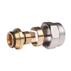 Danfoss Klemmverbinder, G 3/4" Innengewinde auf 20x2,5mm, für VPE-Kunststoffrohre PEX... DANFOSS-013G4161 5702420033471 (Abb. 1)