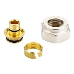 Danfoss Klemmverbinder, G 3/4" Innengewinde auf 16x2,2mm, für VPE-Kunststoffrohre PEX... DANFOSS-013G4163 5702420033457 (Abb. 1)
