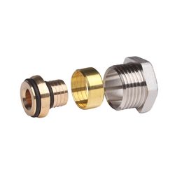 Danfoss Klemmverbinder, R 1/2" Außengewinde auf 16x2mm, für Alu-Verbundrohre AluPex... DANFOSS-013G4176 5702420036731 (Abb. 1)