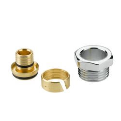 Danfoss Klemmverbinder, R 1/2"AG auf 16x2mm, für VPE-Kunststoffrohre PEX, verchromt... DANFOSS-013G4198 5702420071510 (Abb. 1)