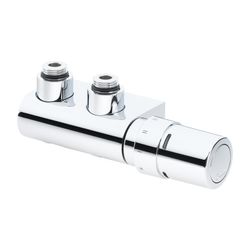Danfoss Anschlussarmatur VHX Duo Set R 1/2", Eckausführung, Chrom, 013G4279... DANFOSS-013G4279 5702420073200 (Abb. 1)