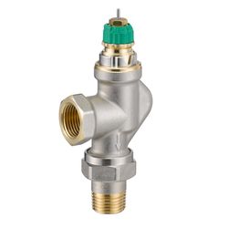 Danfoss dynamisches Ventil RA-DV, DN 15, druckunabhängig, R 1/2", Axial, vernickelt... DANFOSS-013G7710 5702425127502 (Abb. 1)