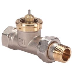 Danfoss Ventilgehäuse RAV, DN 15/8, R 1/2", Durchgangsausführung, matt vernickelt, 01... DANFOSS-013U0017 5702420005577 (Abb. 1)