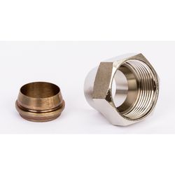 Danfoss Klemmverbinder, R 1" Innengewinde auf 18mm, für Stahl- und Kupferrohre... DANFOSS-013U0134 5702420014241 (Abb. 1)