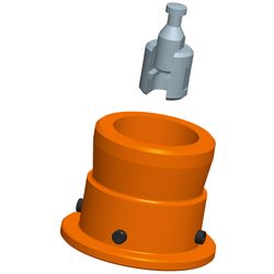 Danfoss Adapter für neue Ventilserie DN 65-80 und alte AMV, 065Z0312... DANFOSS-065Z0312 5702421561898 (Abb. 1)