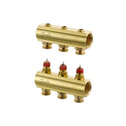 Danfoss Verteiler für Fussbodenheizungen FHF-3, 3 Kreise, ohne Durchflussanzeige, 088... DANFOSS-088U0503 5702420080826 (Abb. 1)