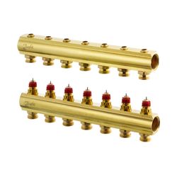 Danfoss Verteiler für Fussbodenheizungen FHF-7, 7 Kreise, ohne Durchflussanzeige, 088... DANFOSS-088U0507 5702420080864 (Abb. 1)