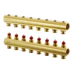 Danfoss Verteiler für Fussbodenheizungen FHF-8, 8 Kreise, ohne Durchflussanzeige, 088... DANFOSS-088U0508 5702420080871 (Abb. 1)
