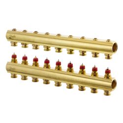 Danfoss Verteiler für Fussbodenheizungen FHF-9, 9 Kreise, ohne Durchflussanzeige, 088... DANFOSS-088U0509 5702420080888 (Abb. 1)
