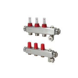 Danfoss Verteiler für Fussbodenheizungen SSM-2F, 2 Kreise, mit Durchflussanzeige, 088... DANFOSS-088U0752 5702425114830 (Abb. 1)