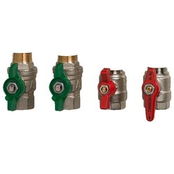 Danfoss Kugelhahn-Set für Termix One 4 Kugelhähne, 2x DVGW und 2x Heizungskugelhahn, ... DANFOSS-004U3092 5706560746376 (Abb. 1)