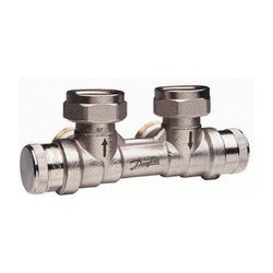 Danfoss dynamischer Hahnblock RLV-KDV, für Ventil-Heizkörper, R 1/2", Eckausführung m... DANFOSS-013G7871 5702425155314 (Abb. 1)