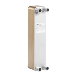 Danfoss Plattenwärmeübertrager MicroPlate XB 37H-1, 40 Platten, G 1" AG x 50mm, PN 25... DANFOSS-004B1711 5702421664087 (Abb. 1)