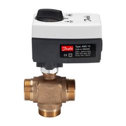 Danfoss 3-Wege-Mischventil VMV, DN 25, Kvs 6,3m3/h, PN 16, G 1 1/4" Außengewinde, Rot... DANFOSS-065F6025 5702421603840 (Abb. 1)
