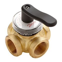 Danfoss Mischventil HRB4 32, DN 32, PN 10, Kvs 16m3/h, 1 1/4" IG, Messing... DANFOSS-065Z0415 5710104033730 (Abb. 1)