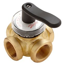 Danfoss Mischventil HRB4 32, DN 32, PN 10, Kvs 16m3/h, 1 1/4" IG, Messing... DANFOSS-065Z0415 5710104033730 (Abb. 1)