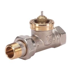 Danfoss Ventilgehäuse RAV, DN 15/8, R 1/2", Durchgangsausführung, matt vernickelt, 01... DANFOSS-013U0017 5702420005577 (Abb. 1)